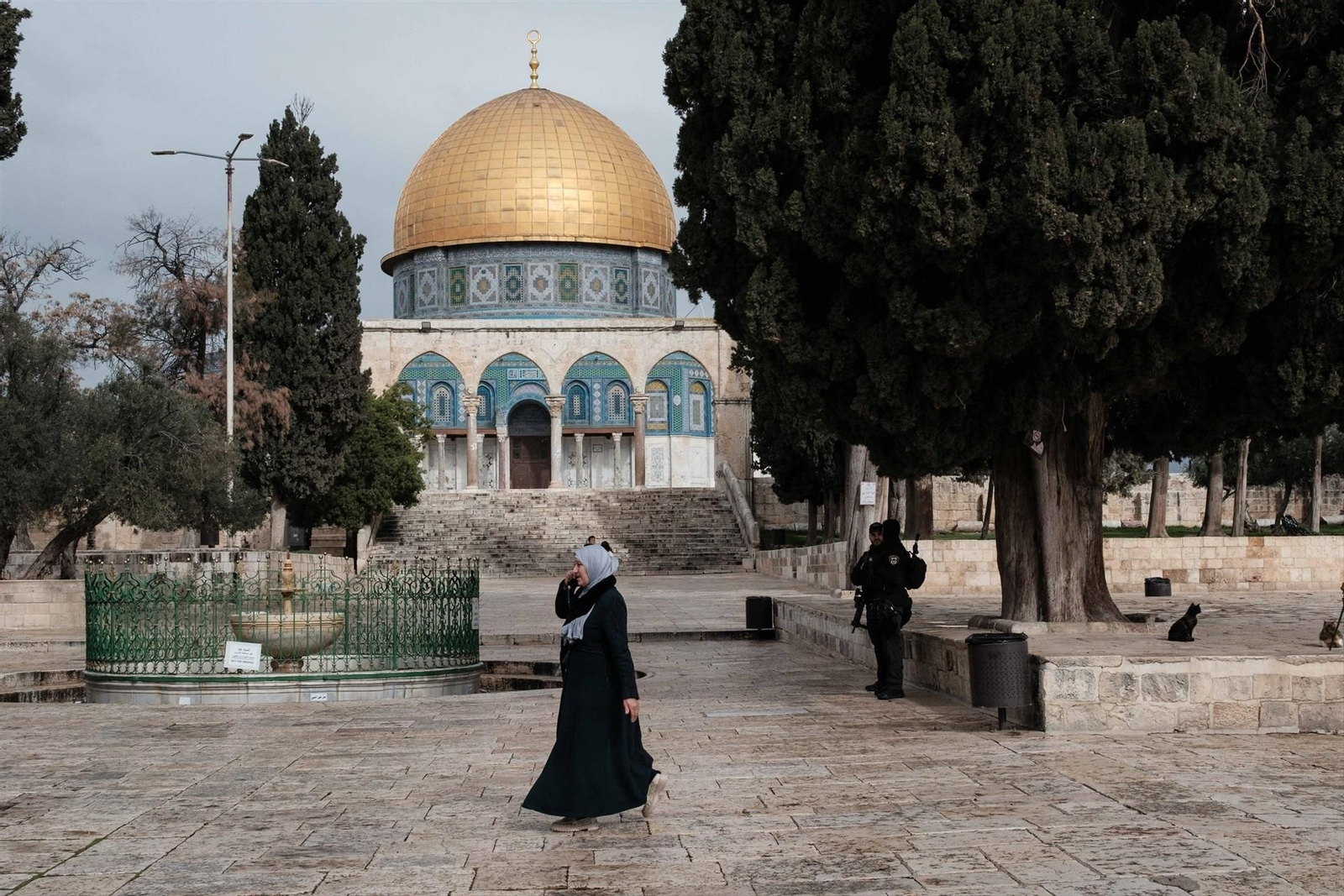 La Cúpula de la Roca en la Explanada de las Mezquitas de Jerusalén