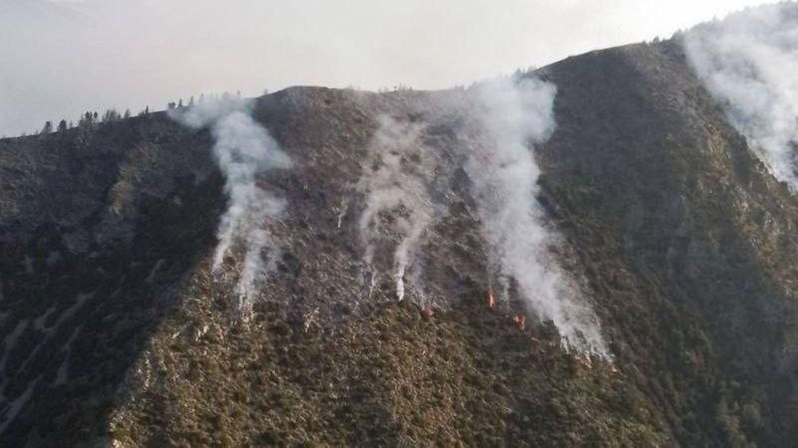 Incendio en Seira (Huesca).