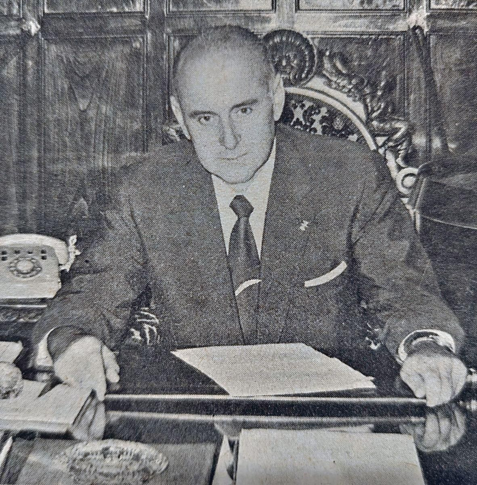 Don David Ferrer Garrido, presidente de la Diputación de Orense.