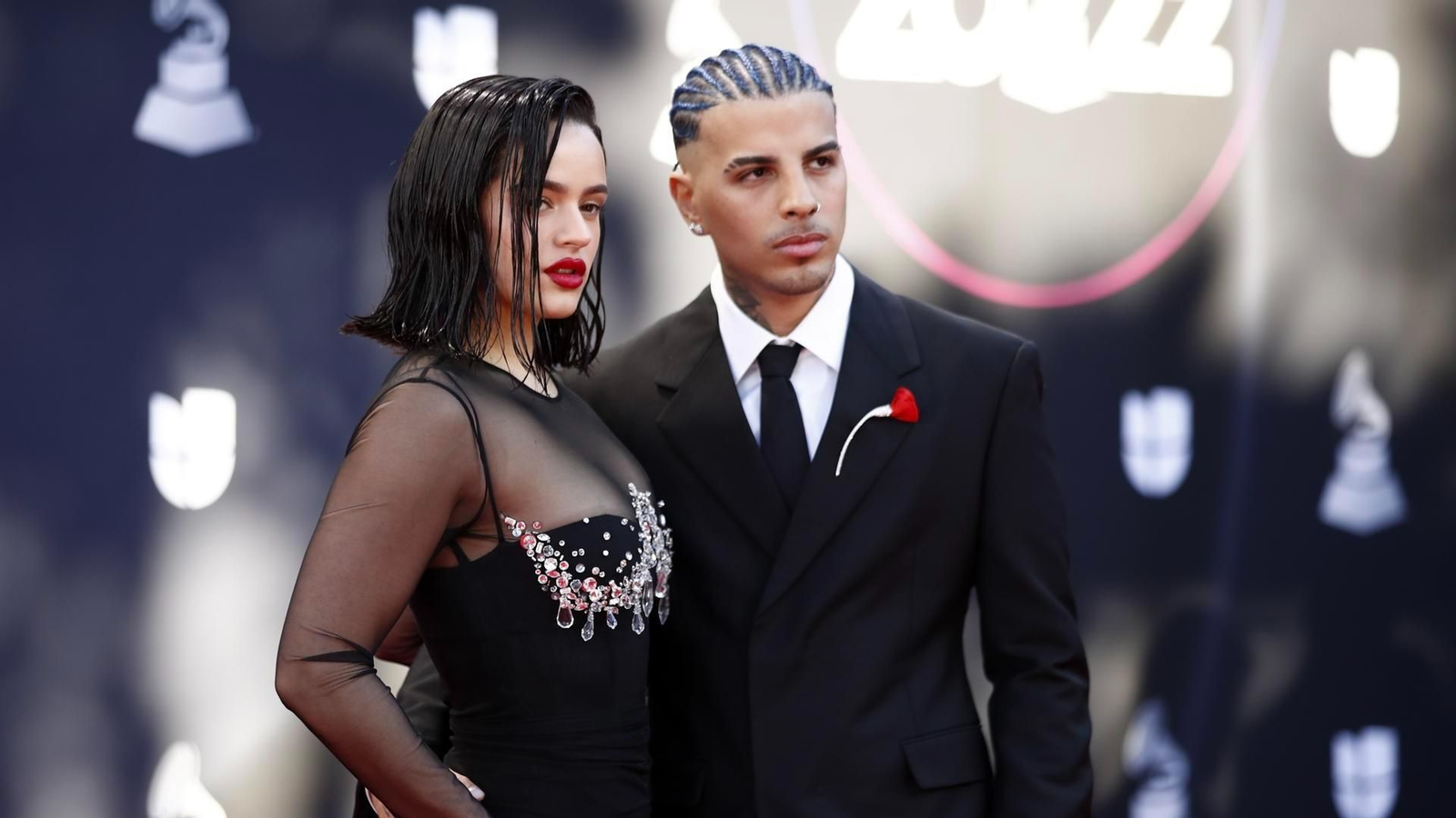 Rosalia y Rauw Alejandro, juntos en un acto. // EFE