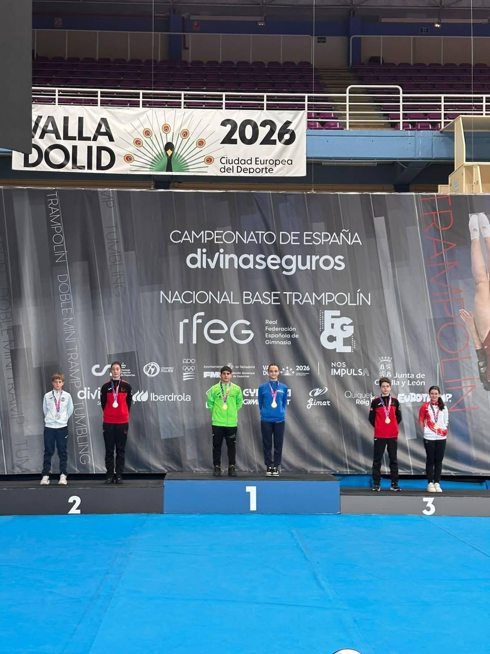 Valladolid encumbró al trampolín provincial