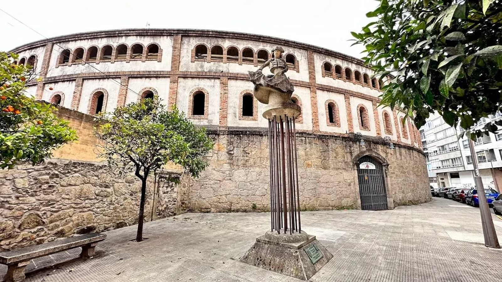 La plaza de toros de Pontevedra, donde tendrá lugar la becerrada.