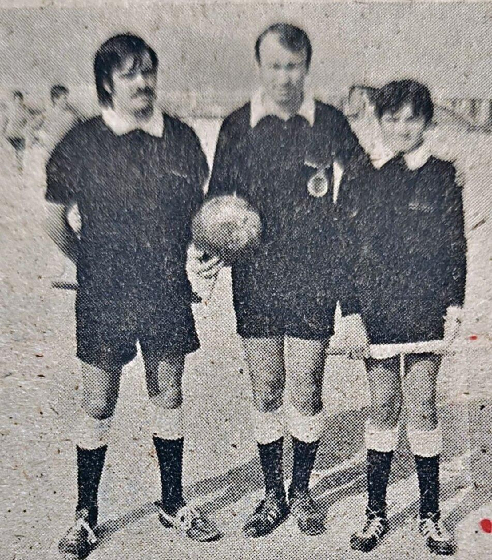 Castro, Antonio Barbosa y el pequeño José Antonio Álvarez Rodríguez.