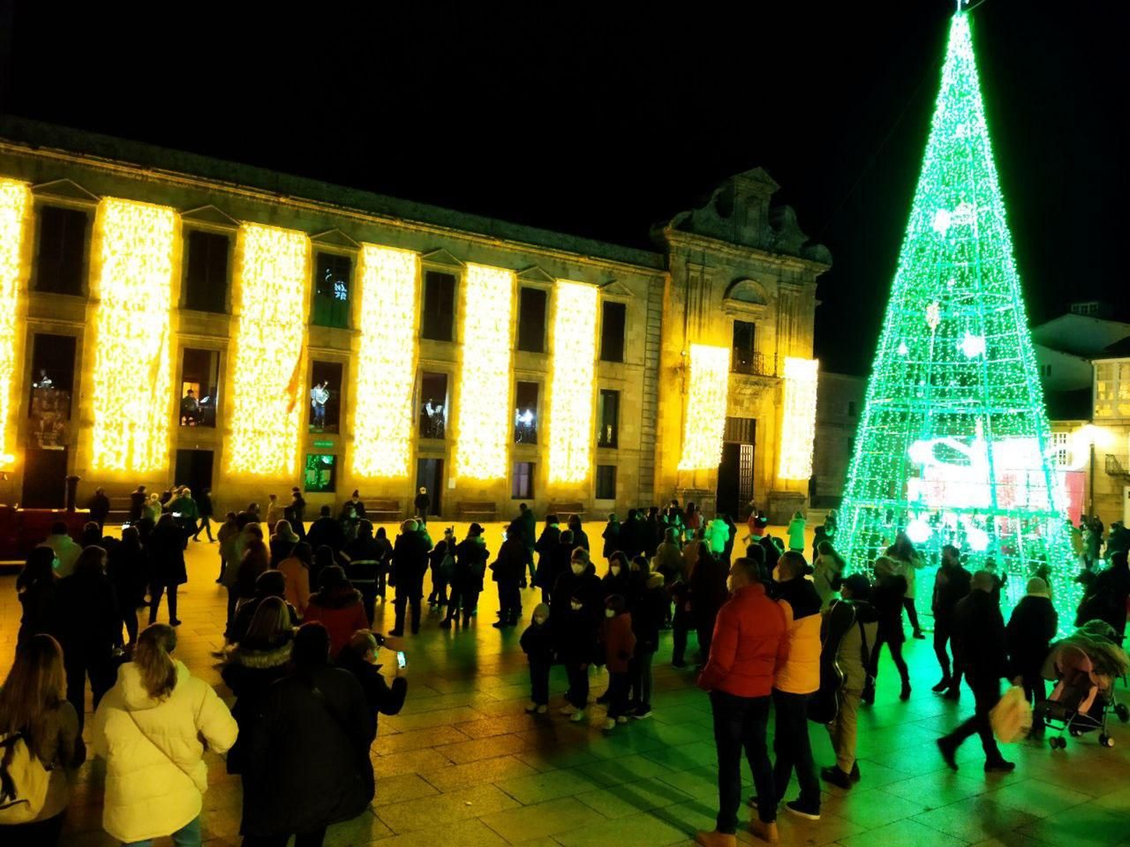 Decoración navideña en Celanova