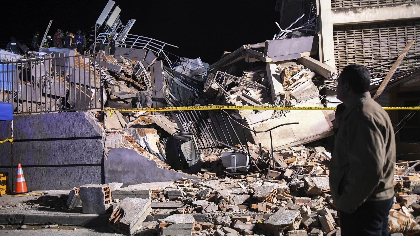 Destrozos en un edificio en Caracas a causa del terremoto en Venezuela