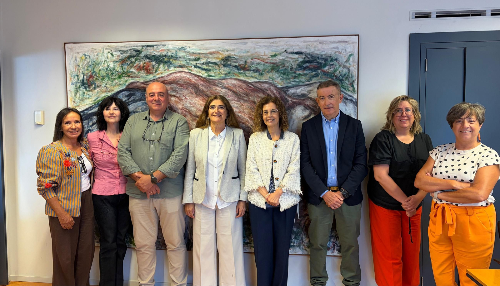José Esteban Castelao (3ºder.) junto a su equipo de trabajo en el programa ‘Mamorisk’