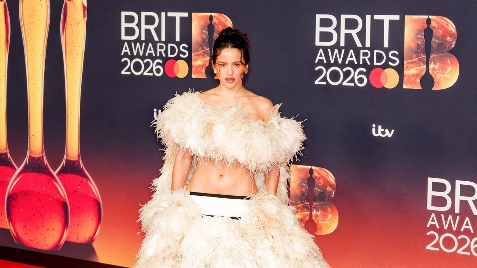 Rosalía, en la entrega de los BRIT Awards.
