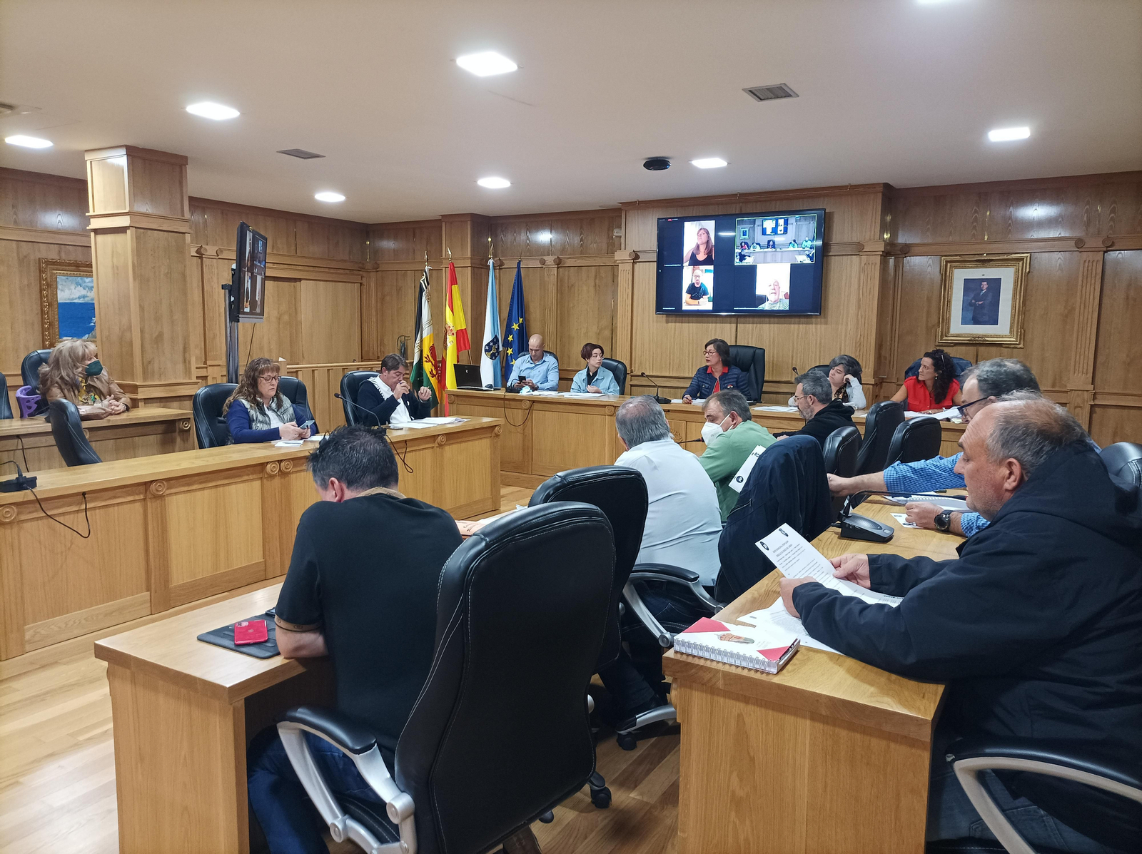 Imaxe tomada durante a sesión plenaria no que se debatiu o reparo suspensivo. (Paula Palomanes).