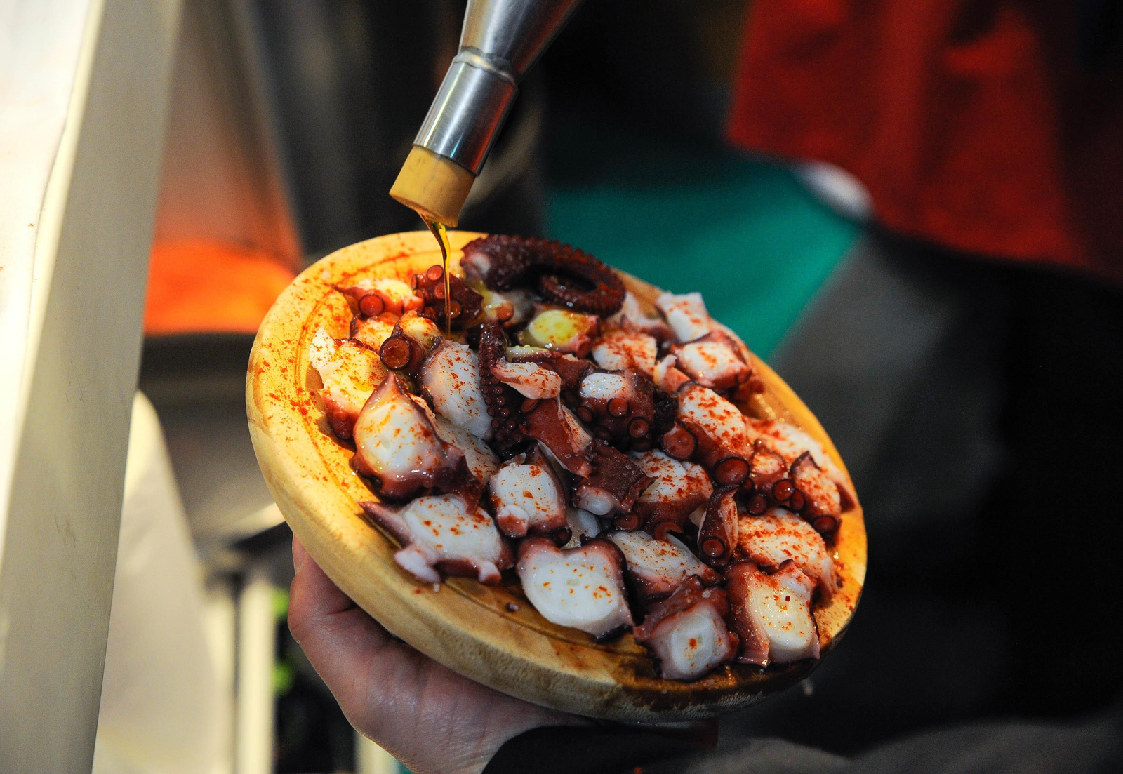 Un plato de pulpo en Xantar