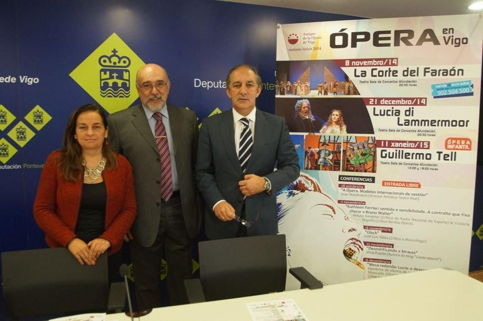 Marta Iglesias, Pedro P. Gutiérrez y Chema Figueroa, ayer.