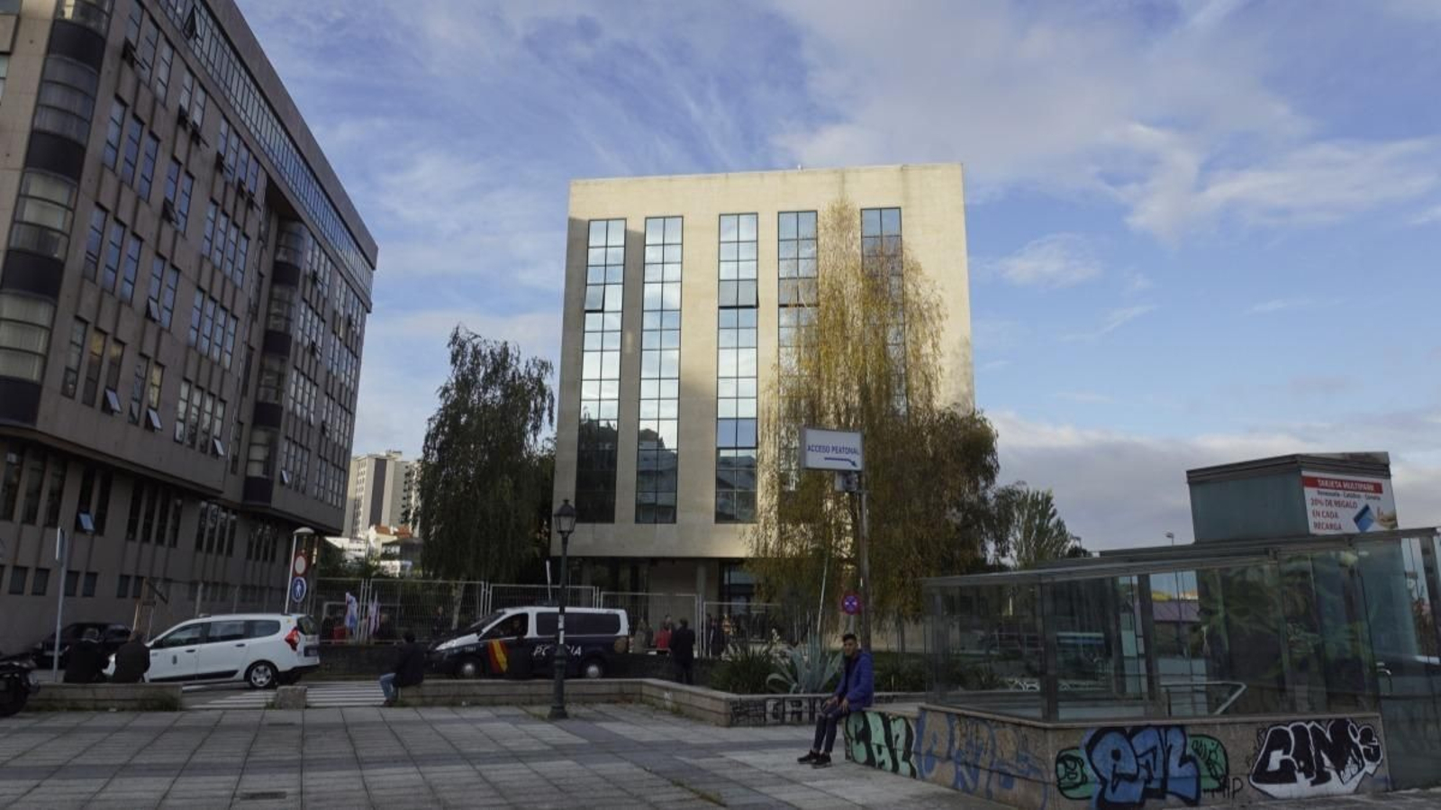 El edificio de la Audiencia, en el centro de la imagen, albergará el nuevo centro de salud Olimpia Valencia.