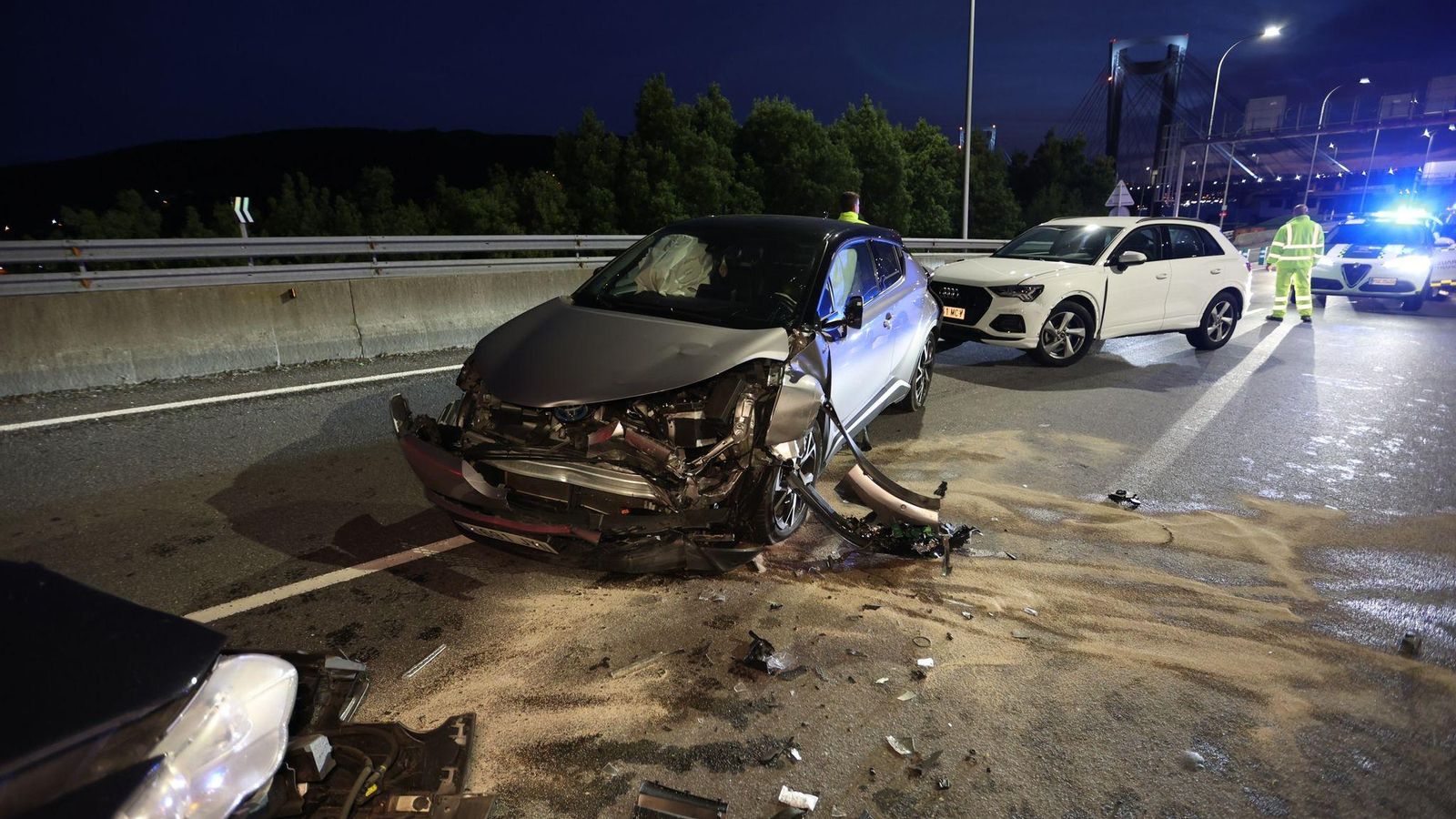 Estado en el que quedó uno de los vehículos.