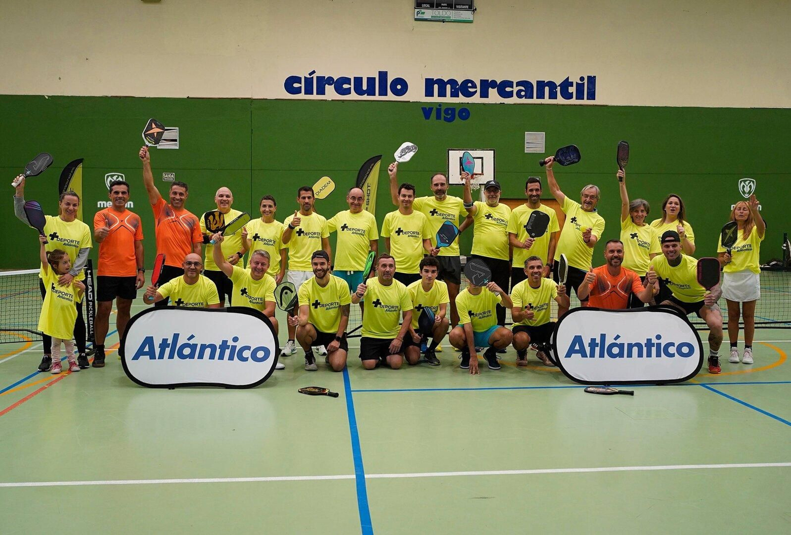 Pickeball con +Deporte Atlántico.