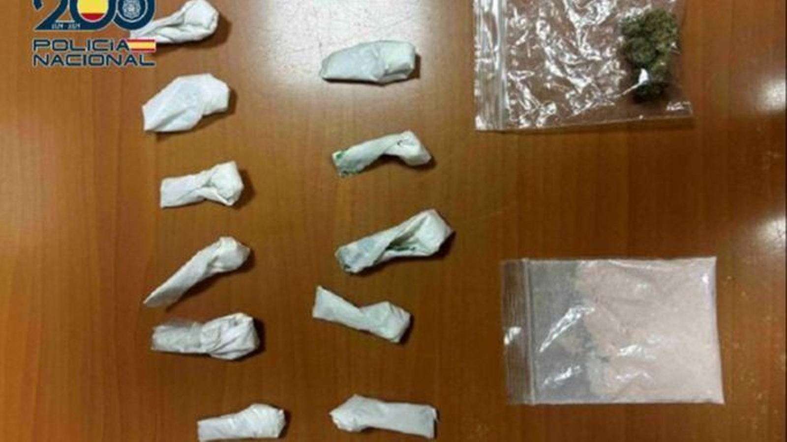 La droga incautada