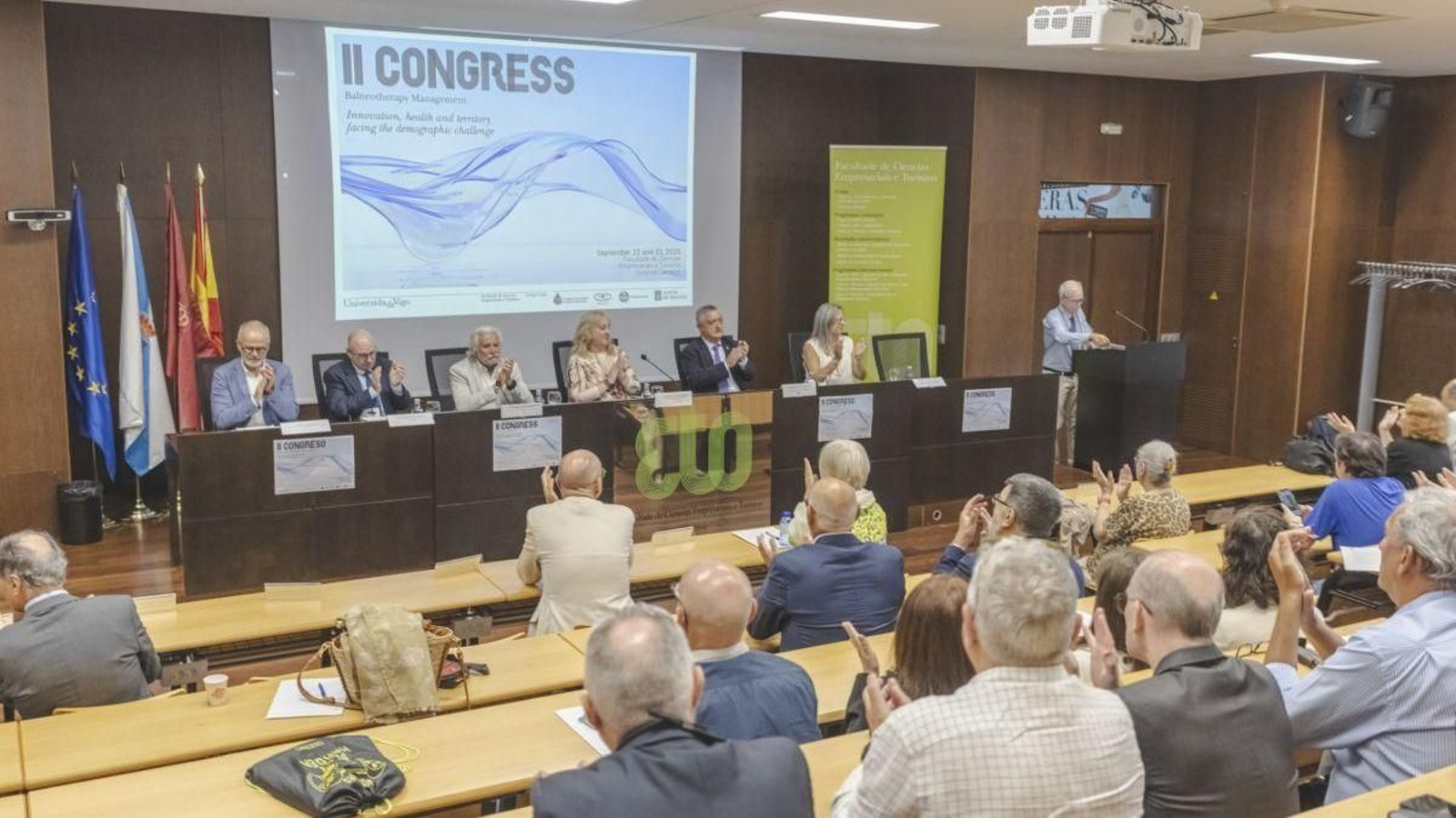 Acto de clausura del Congreso en el Aula Magna José Ángel Valente.