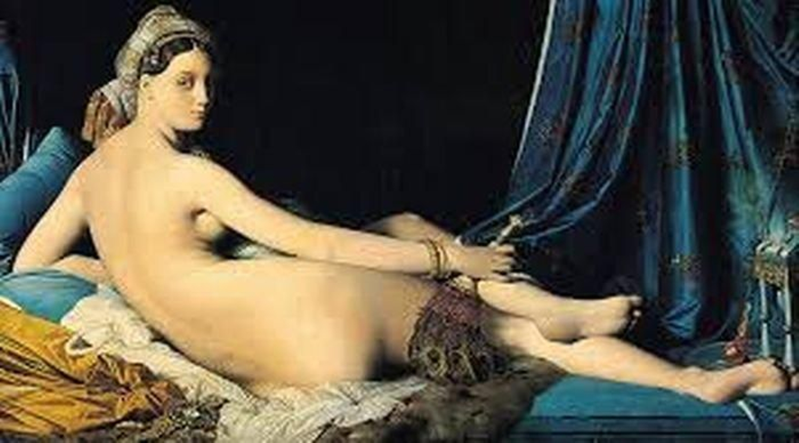 Imagen: La gran odalisca, 1814.
Autor: Ingres, Jean Auguste Dominique Ingres.