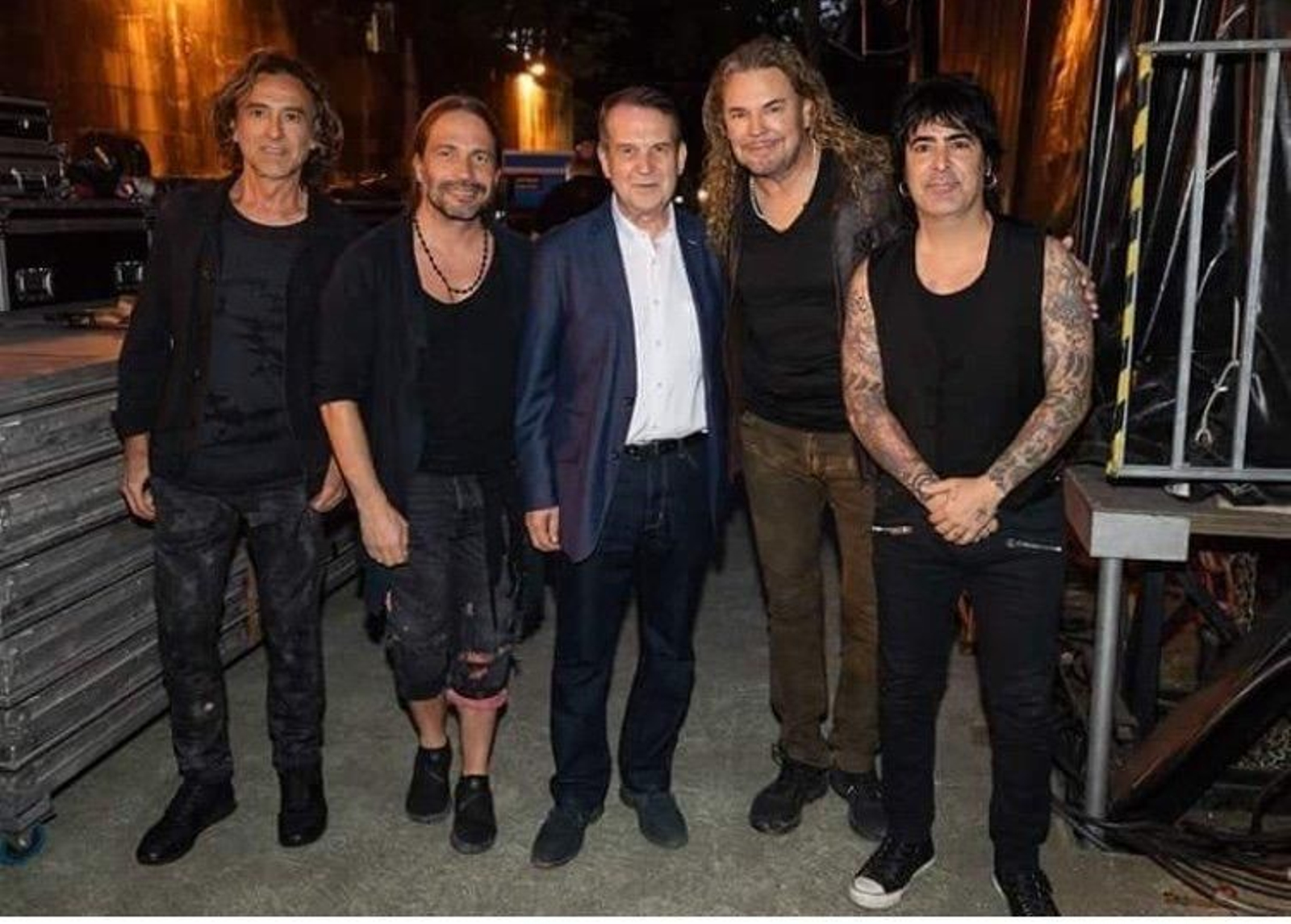 Abel Caballero, con Maná