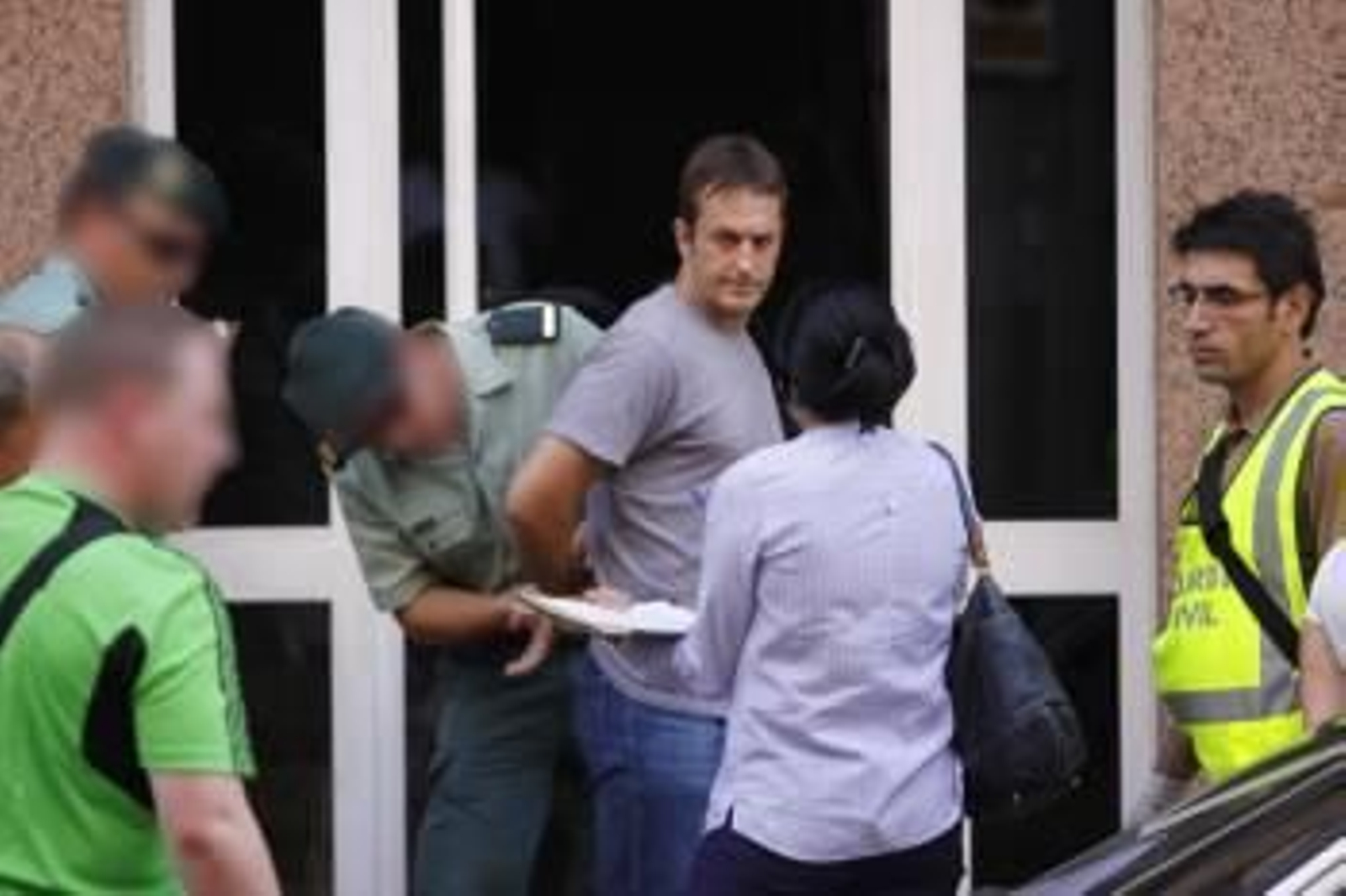 José Miguel Martínez Campos, tras el registro practicado en su vivienda. (Foto: MIGUEL ÁNGEL)