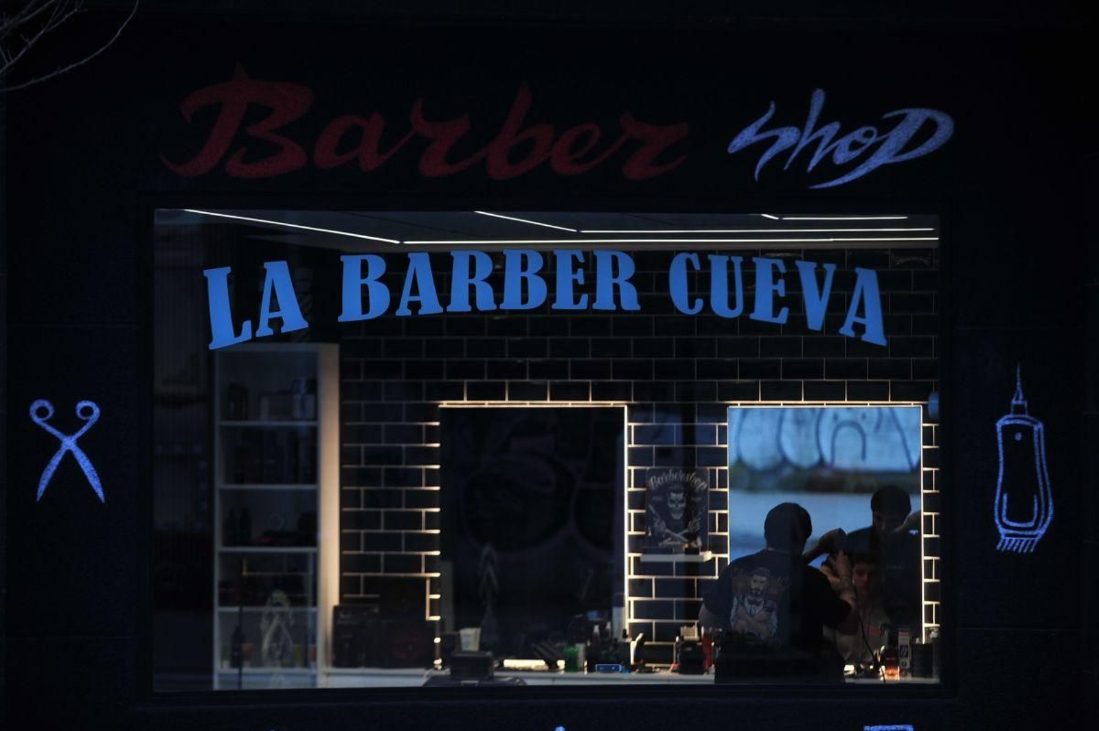 Una barbería de la ciudad