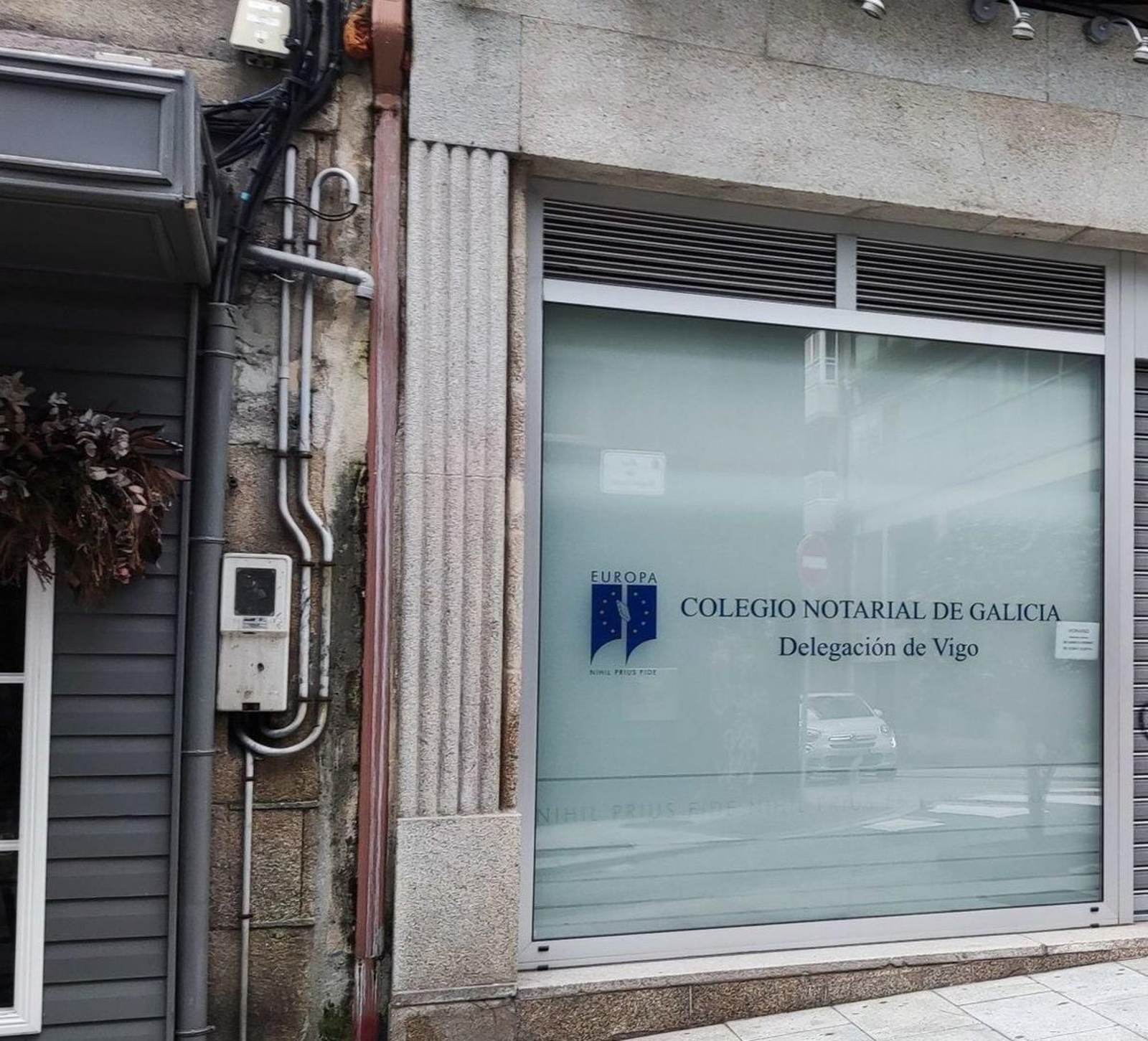 La delegación en Vigo del Colegio Notarial de Galicia.