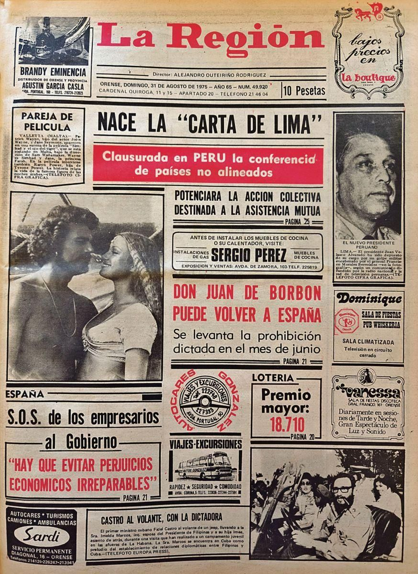 La primera 31 de agosto 1975