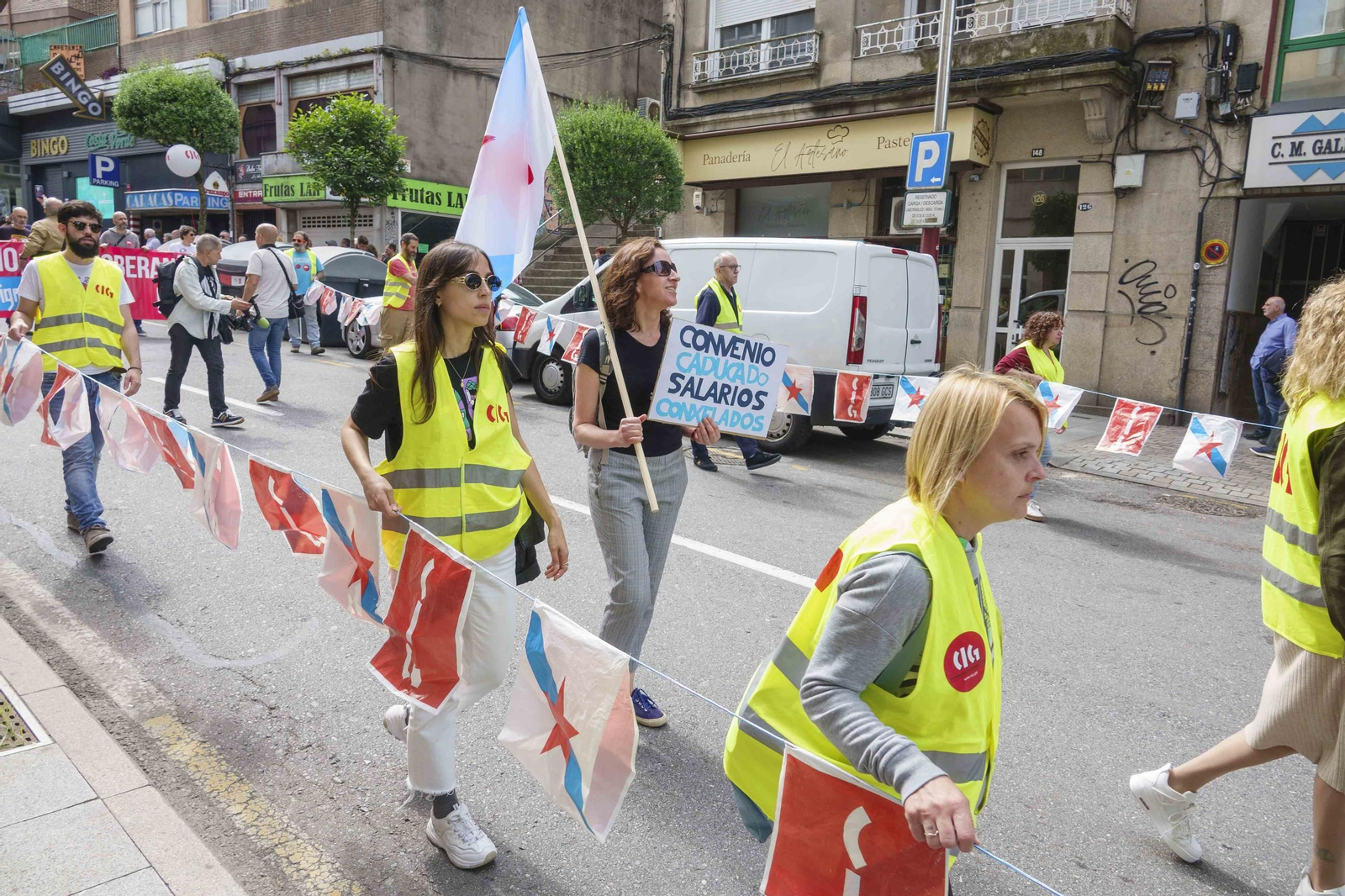 Galería | Jornada de reivindicaciones por el Día del Trabajador en Vigo