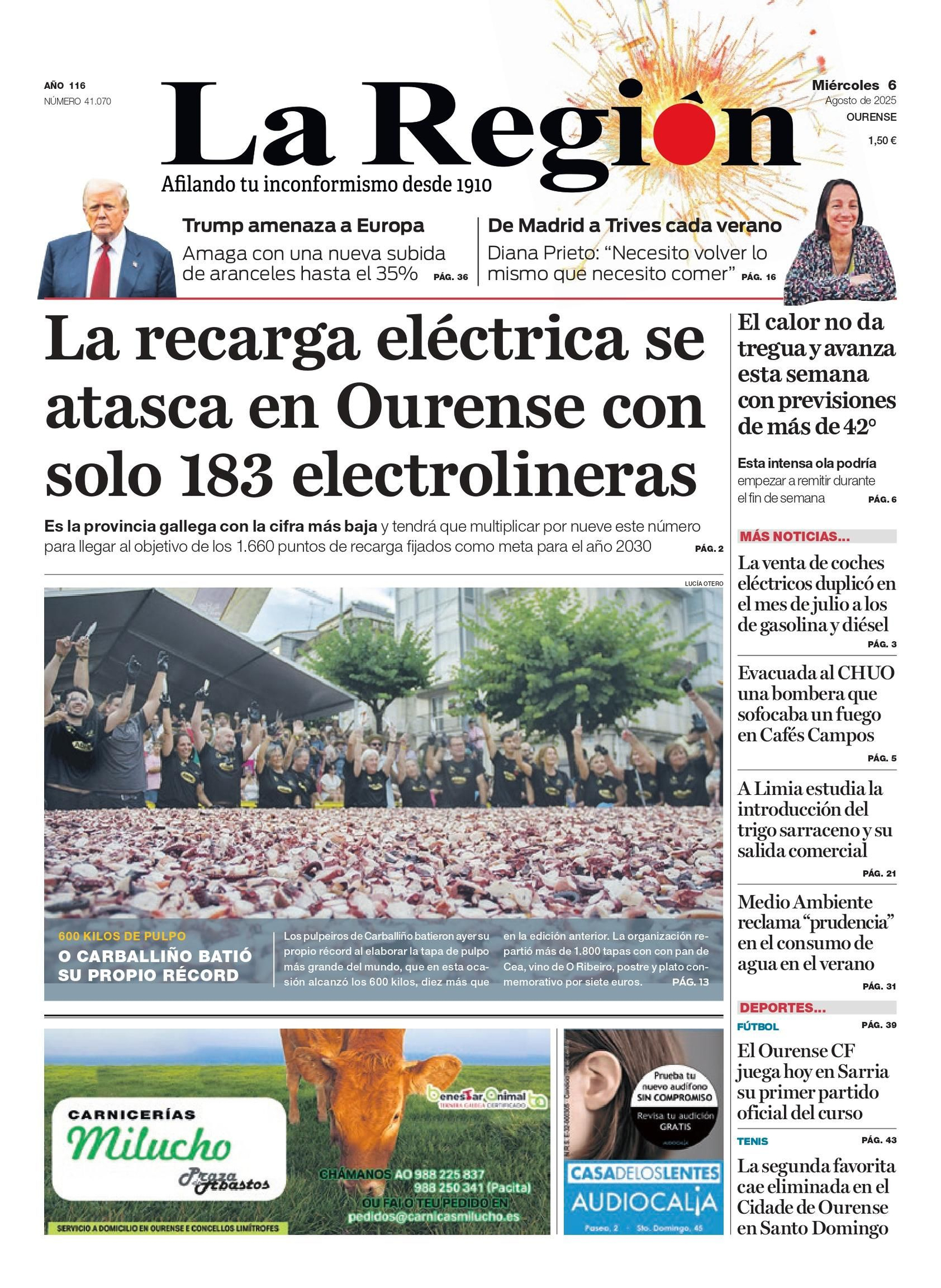 Portada miércoles 6 de agosto