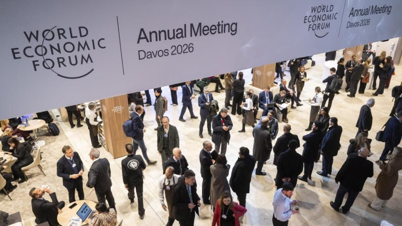 Participantes en el Foro de Davos del pasado enero.