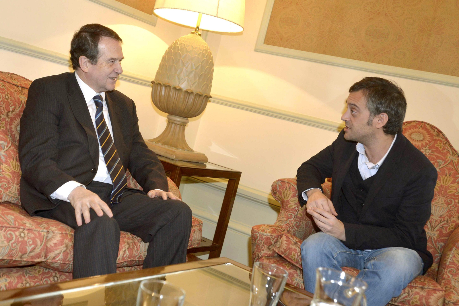 Abel Caballero fue recibido por Xulio Ferreiro en el consistorio coruñés María Pita en una reunión de 20 minutos.