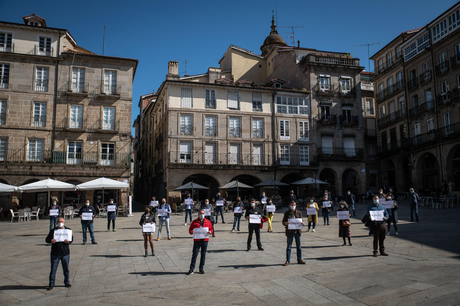Concentración de protesta trabajadores del concello.