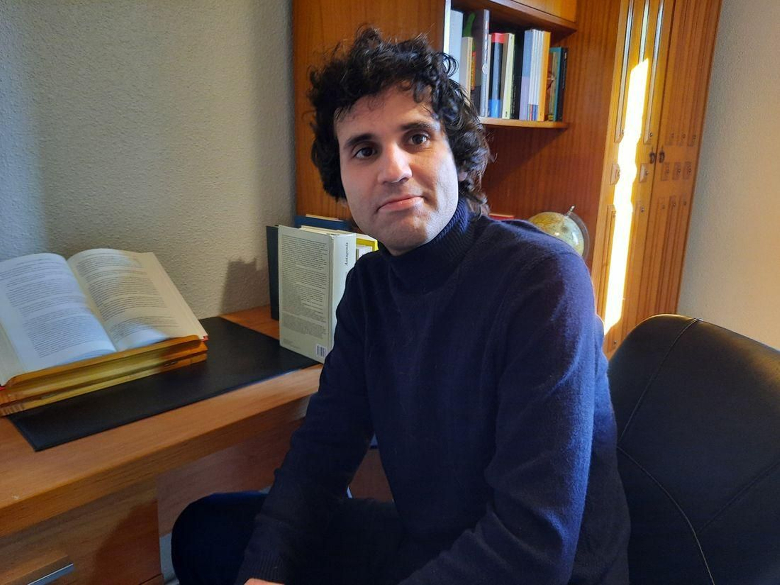 O poeta ourensán Javier Rodríguez.