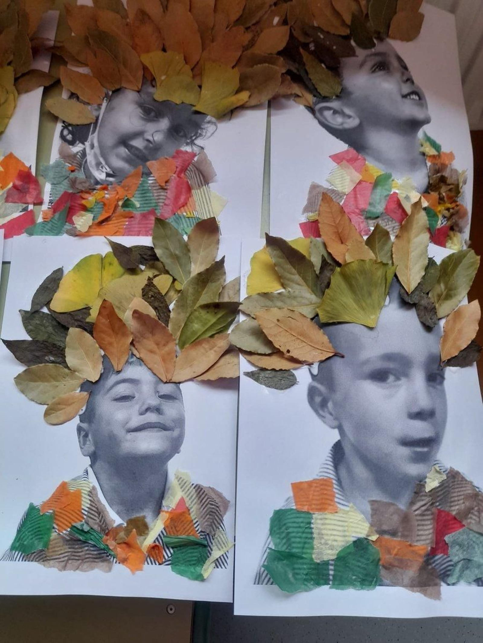 El resultado fueron unos retratos muy creativos.