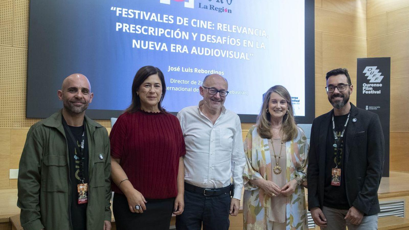 Marcos Vázquez, Carmen Rivas, José Luis Rebordinos, Amalia Enríquez y Óscar Doviso.