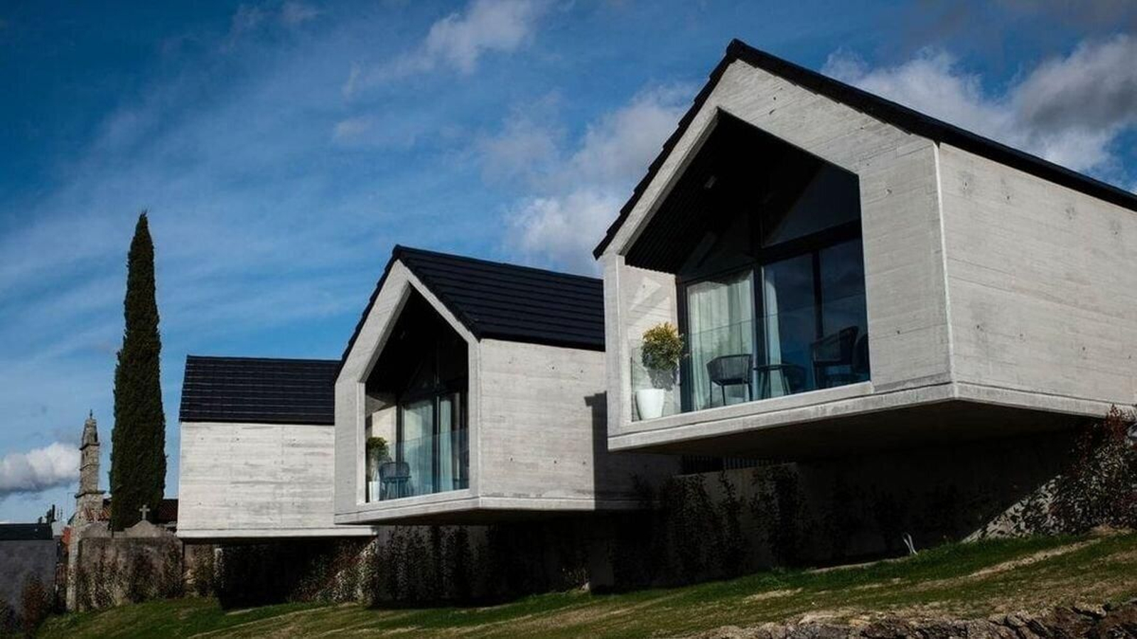 Chalés construidos en 2020 en A Teixeira.