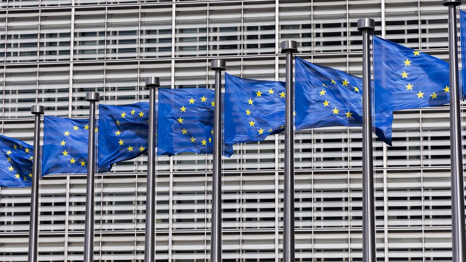 Banderas europeas en Bruselas