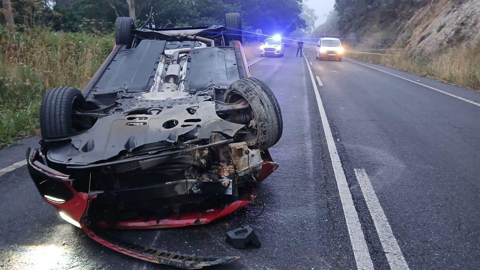 Accidente en Moaña.