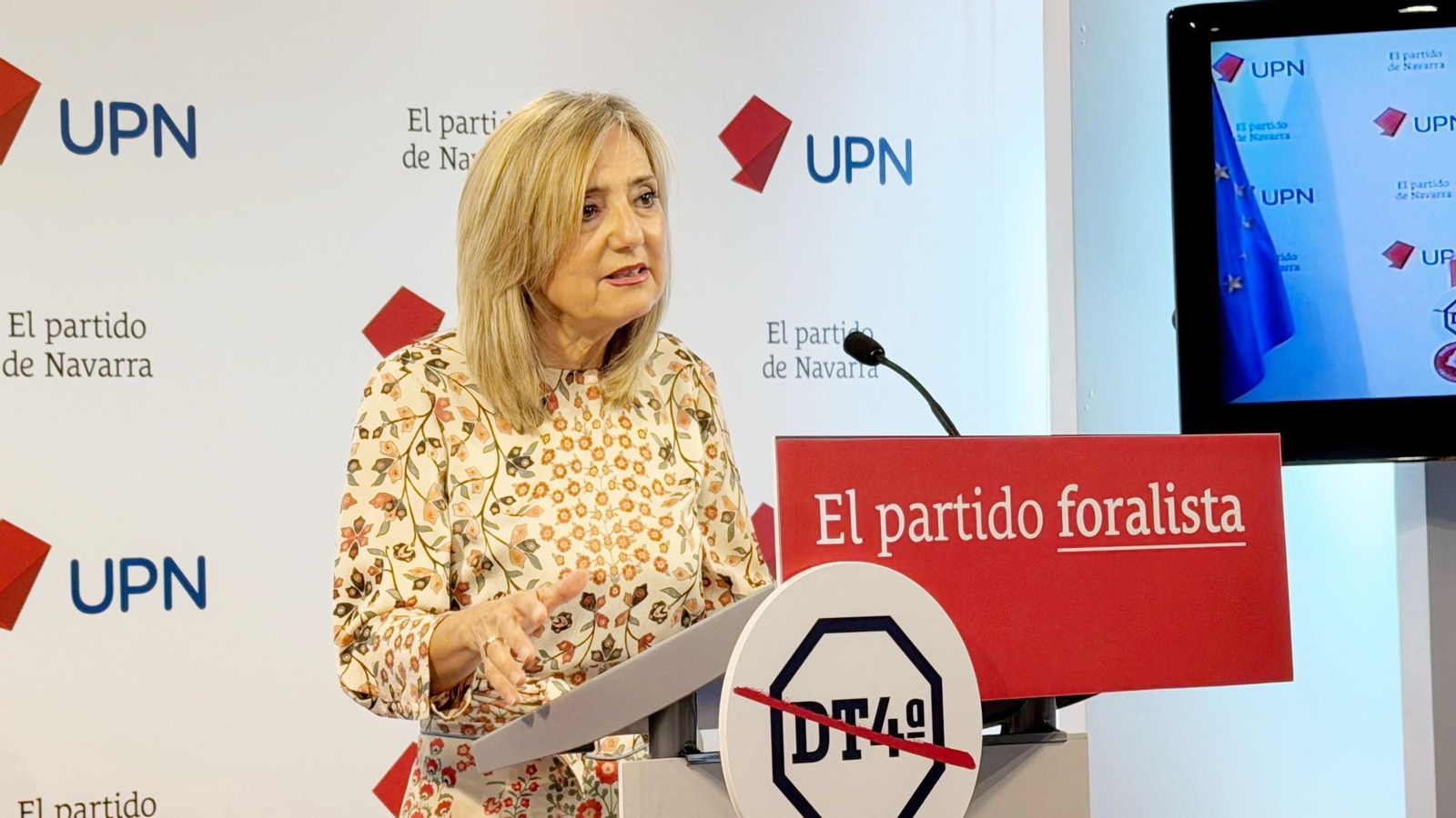 La presidenta de UPN, Cristina Ibarrola.
