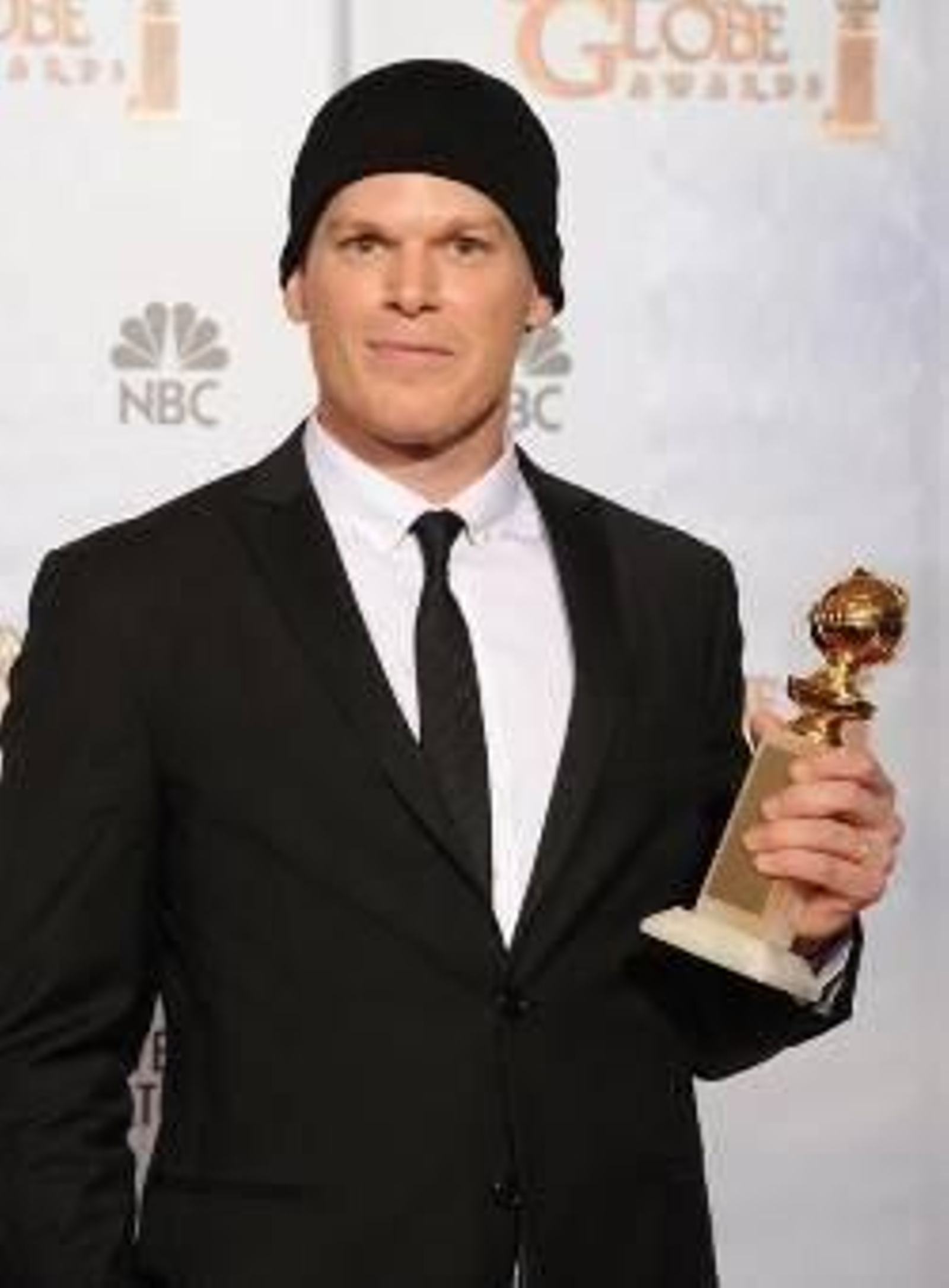 El actor Michael C. Hall, con su Globo de Oro.