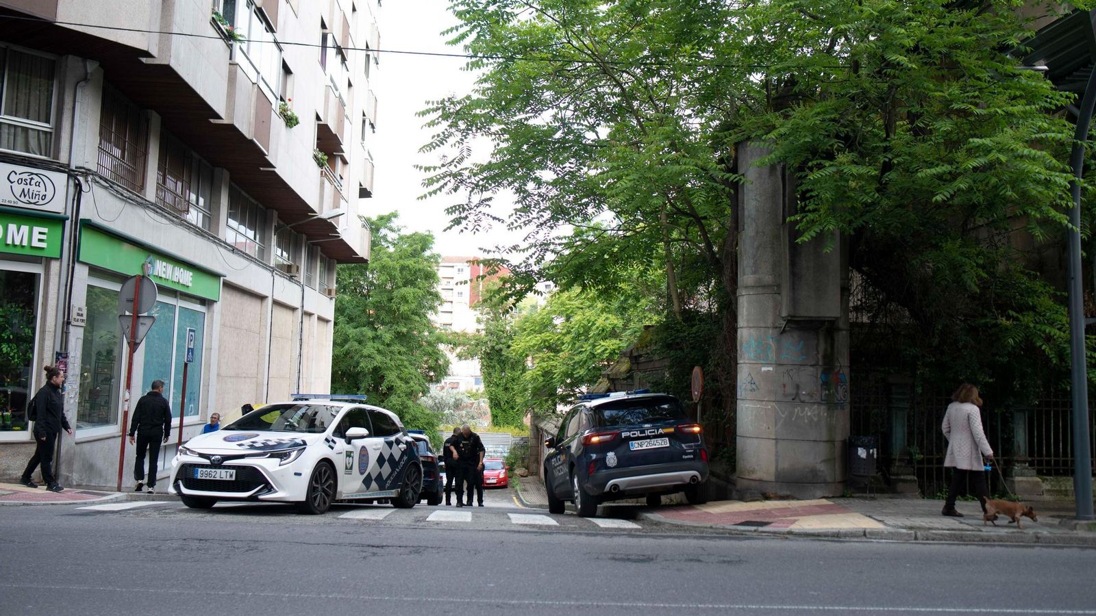 La Policía Nacional, este miércoles en el punto.