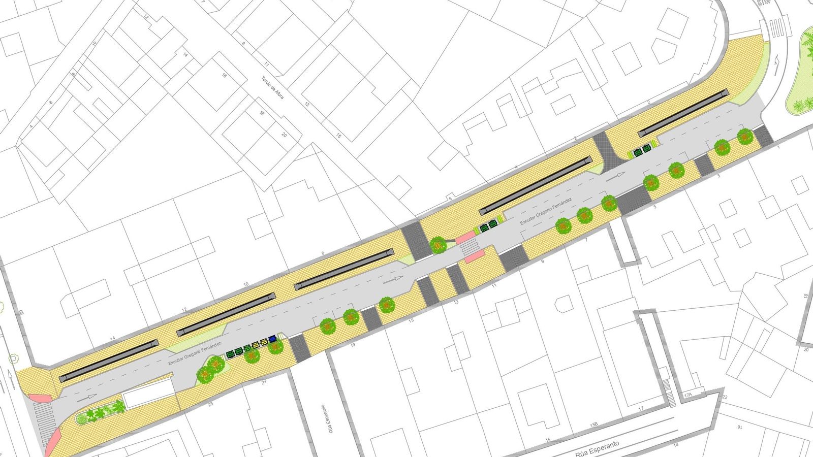 Las rampas de Gregorio Fernández. // Concello de Vigo