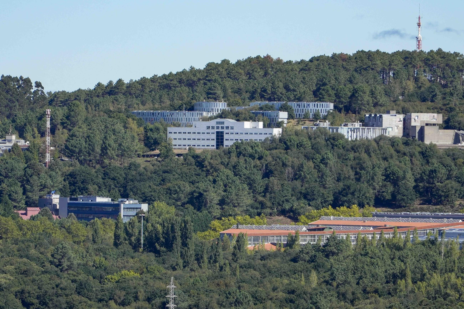 Imagen panorámica de los edificios del rectorado en el campus.