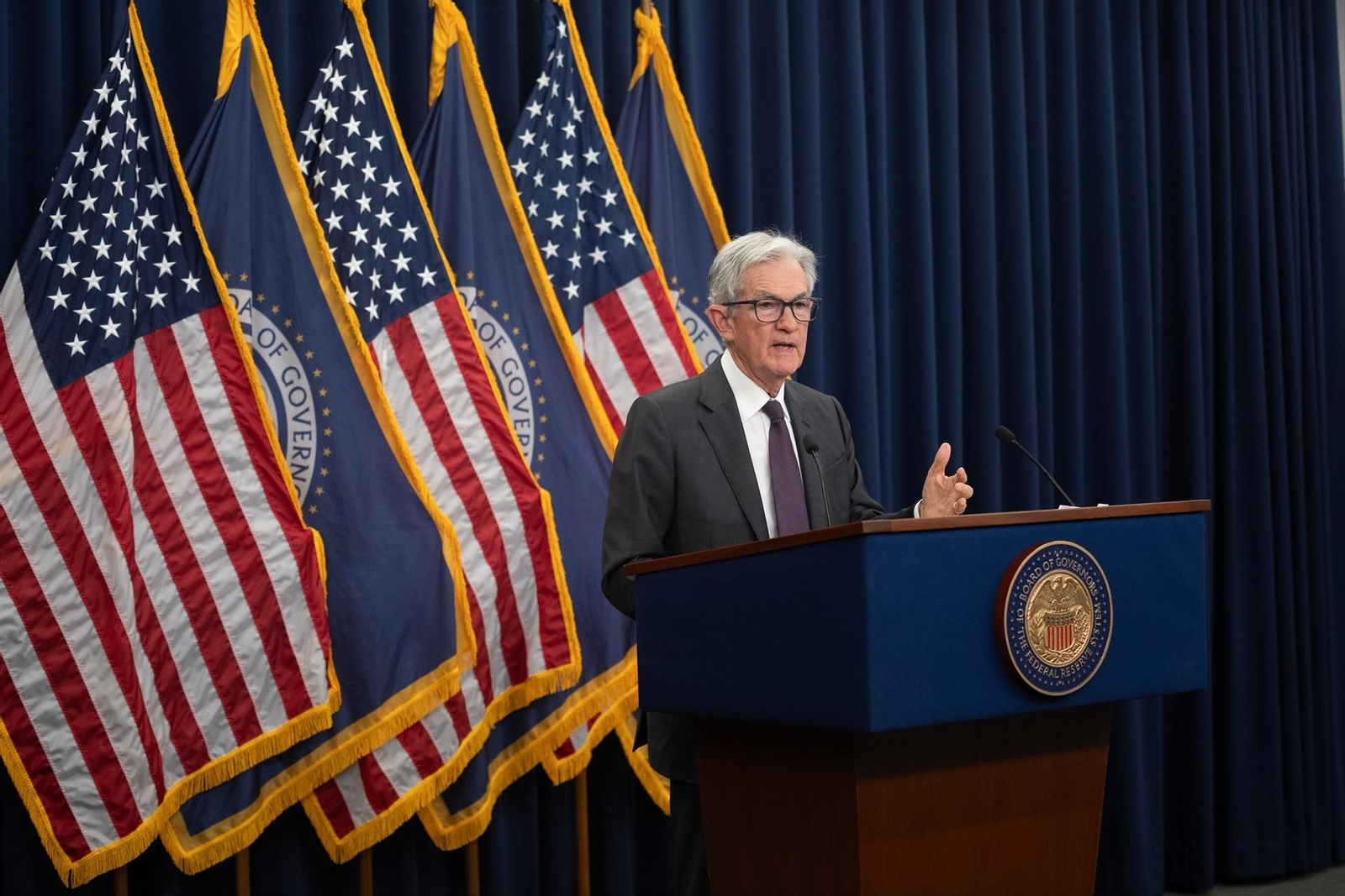 El presidente de la Reserva Federal de Estados Unidos, Jerome Powell