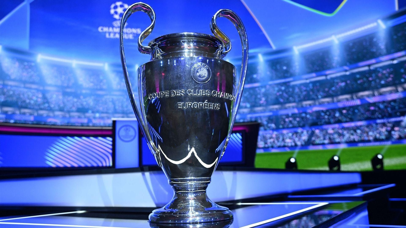 El trofeo de la Champions League.
