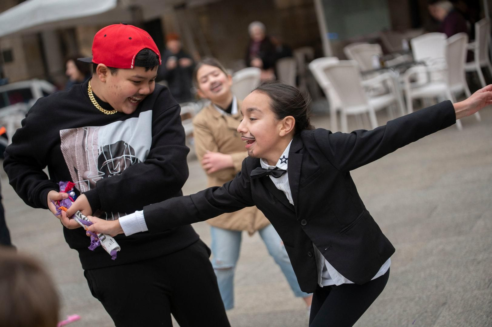 Ourense 1/2/24
Xoves compadres escolares en la plaza mayor

Fotos Martiño Pinal