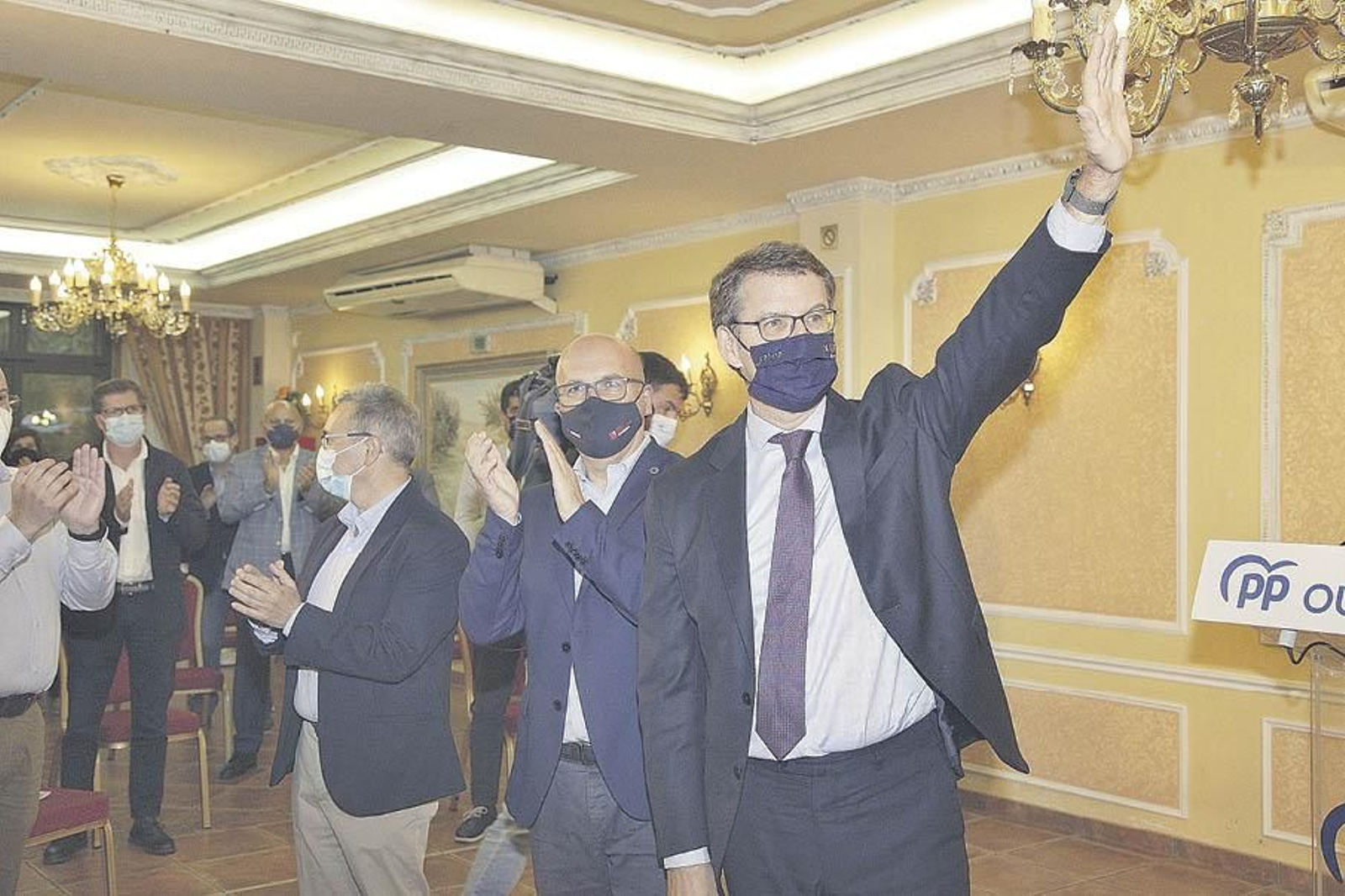 Feijóo estuvo hace unas semanas en Ourense junto a Manuel Baltar (MIGUEL ÁNGEL).