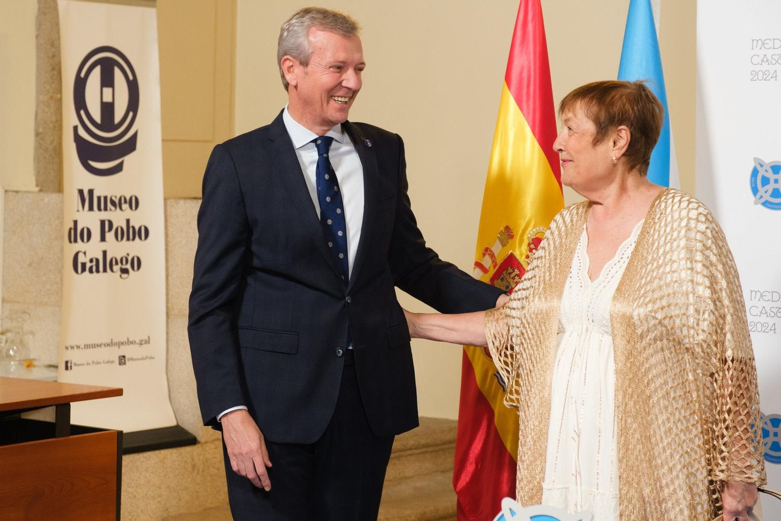 La viguesa Maite Isla en el acto de entrega de las Medallas Castelao 2024.
