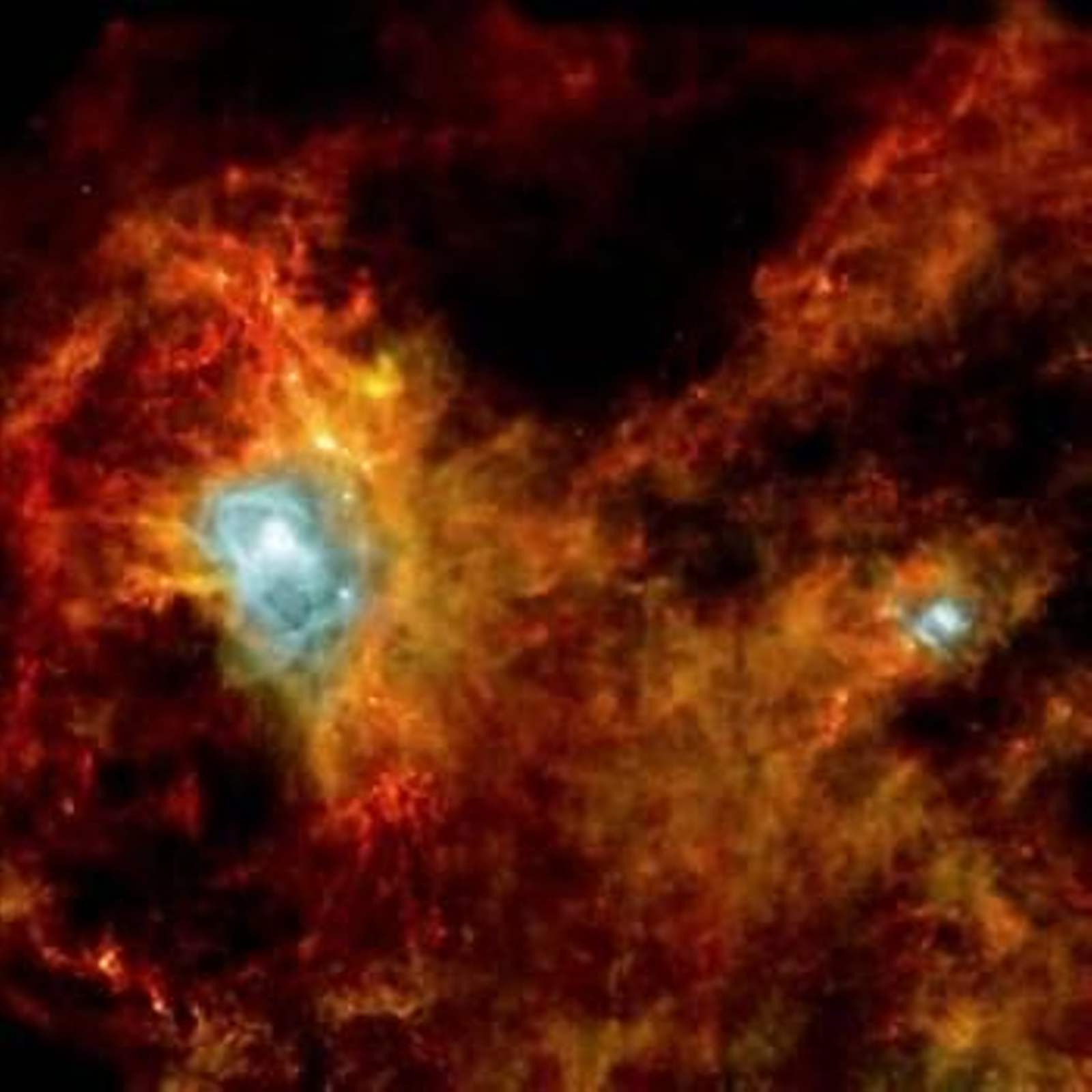Herschel, el mayor telescopio astronómico de la historia, capturó imágenes de una nube de polvo espacial situada a mil años luz que eventualmente se convertirá en unas cien estrellas. (Foto: ESA)
