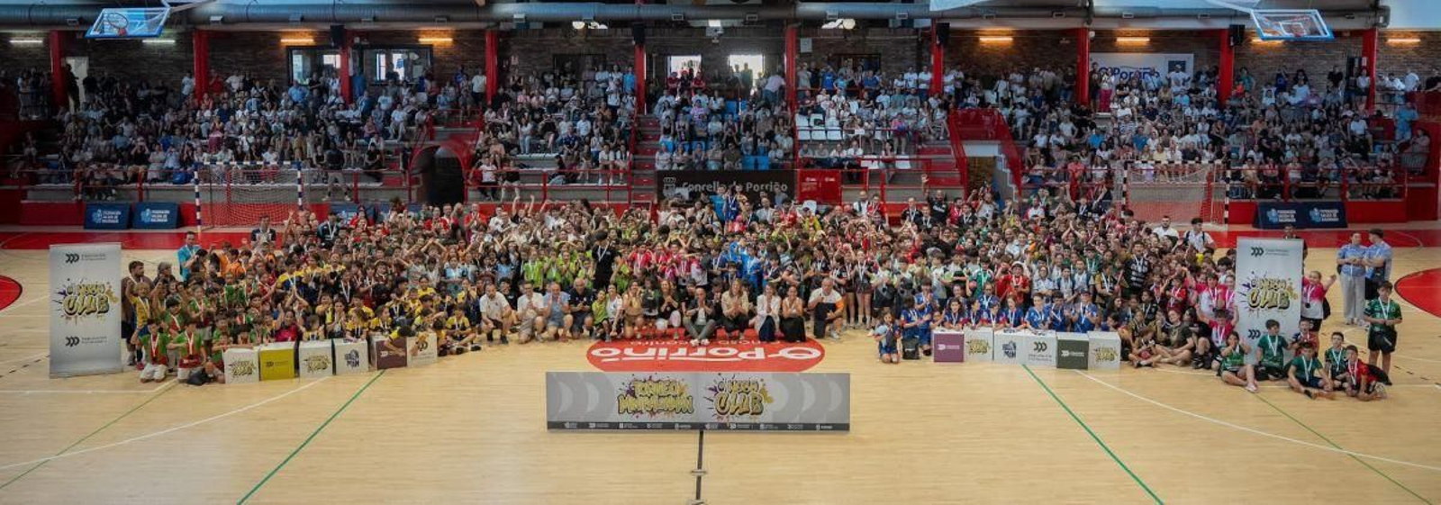 Las Escolas Deportivas da Deputación de Pontevedra, el año pasado en O Porriño.