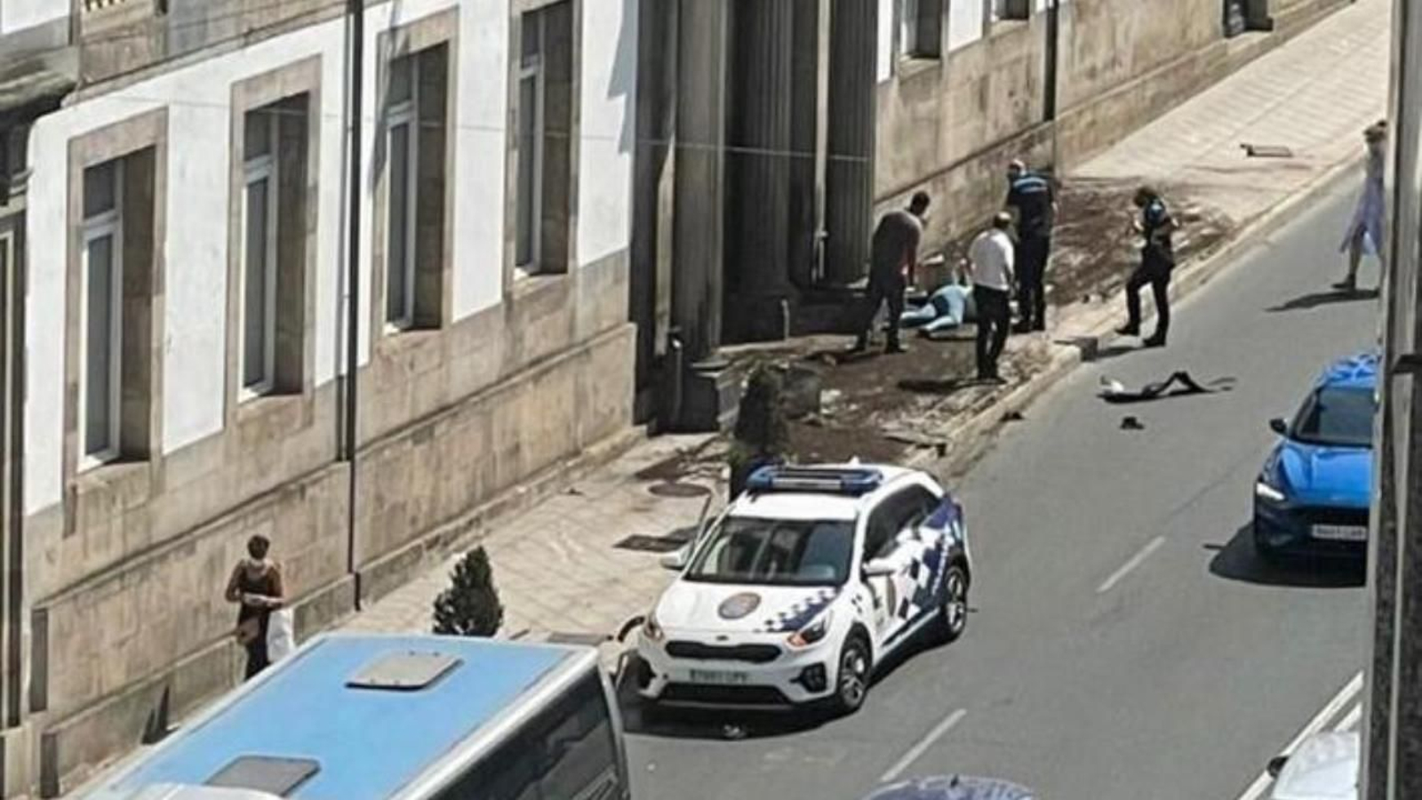 El atropello de autobús sucedió en la rúa Progreso. CEDIDA