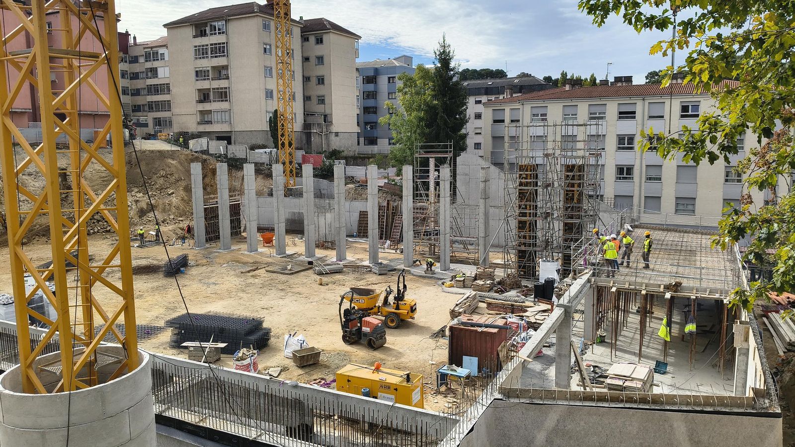 Situación de las obras de la futura infraestructura.